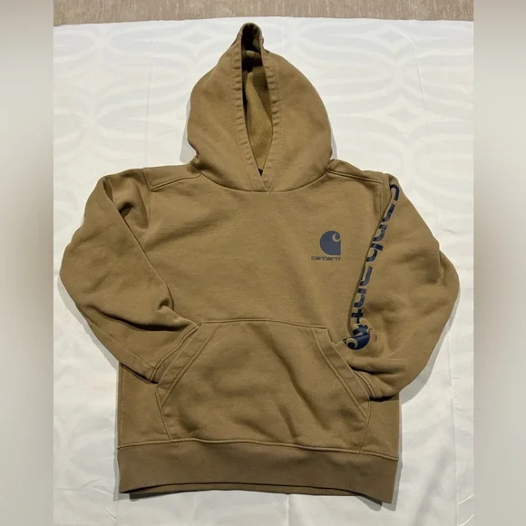 Carhartt Boys Long Sleeve Graphic Sweatshirt Carhartt Brown Size Small (8-10) - Picture 2 of 6